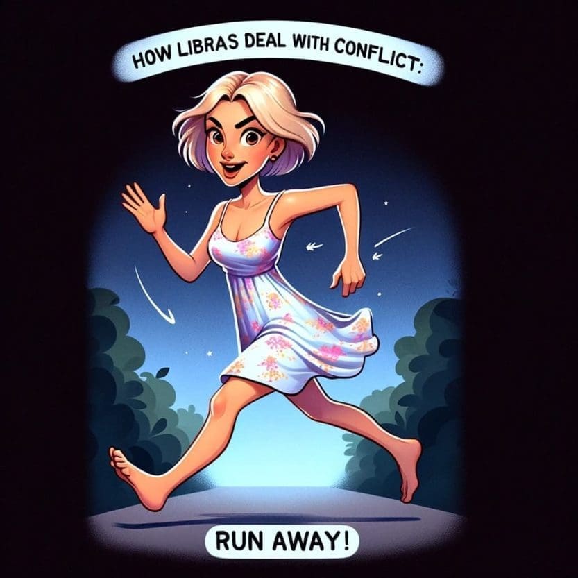 How Libras Deal with Conflict: Run Away!