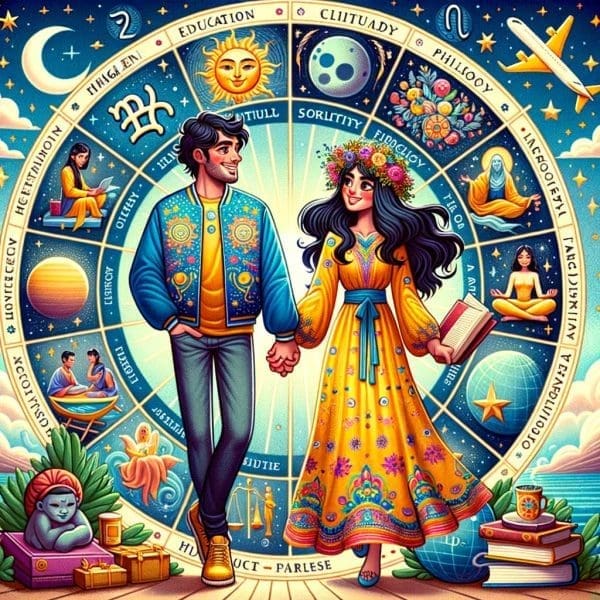Astrological Aspects in the 9th House: Cosmic Connections