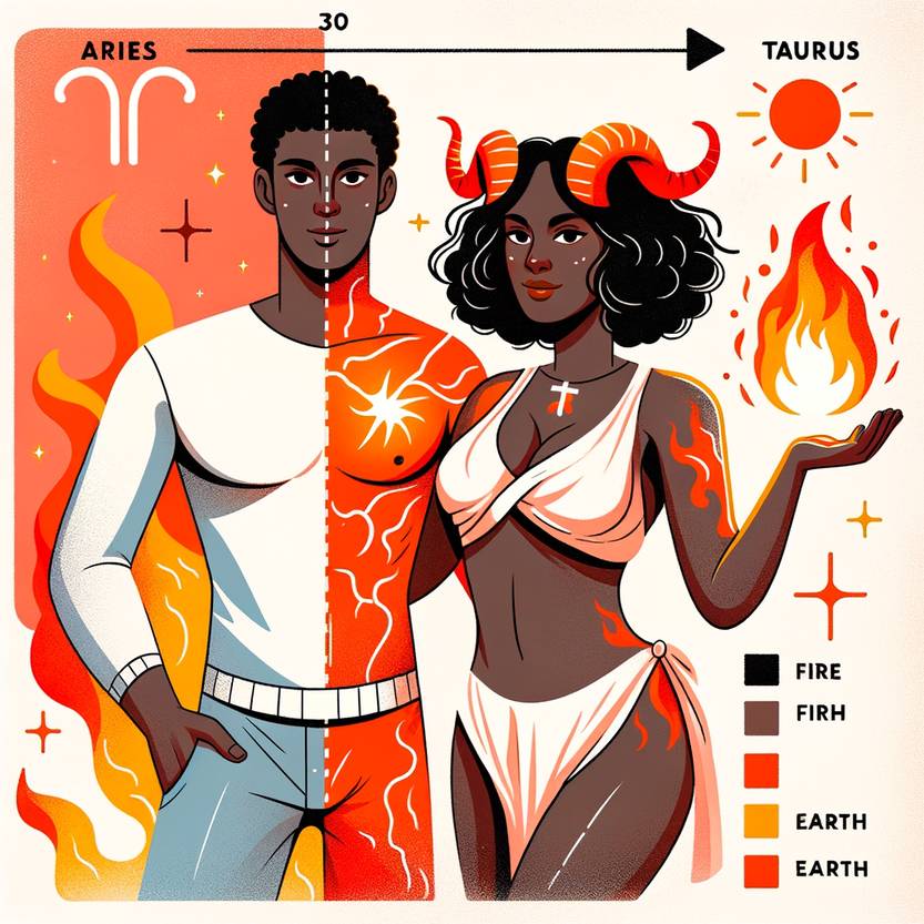 Aries and Taurus Love Compatibility: Bridging the Earth and Fire