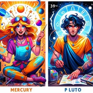 Comparing the Influence of Mercury in the 8th House and Conjunct Pluto