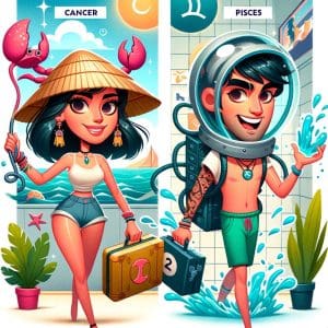 Comparison of Cancer and Pisces Femininity