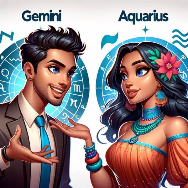 Gemini and Aquarius Love Compatibility: Air Signs in Harmony