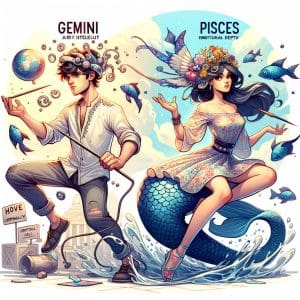 Gemini and Pisces Love Compatibility: Navigating the Seas of Emotion