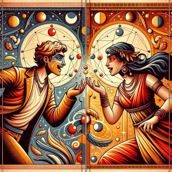 Juno Sextile Mars: Action and Passion in Relationships