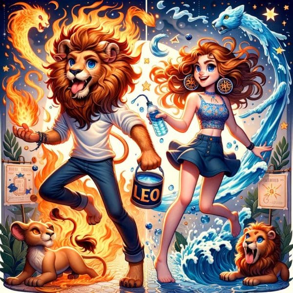 Leo and Aquarius Love Compatibility: Bridging Fire and Air
