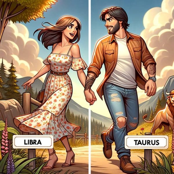 Libra and Taurus Love Compatibility: Cultivating Sensual Connection