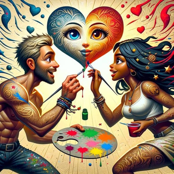 Soulmate Art: Capturing the Beauty of Cosmic Love Through Creativity