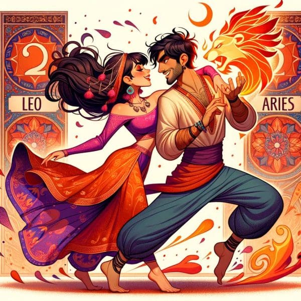 The Fire and the Ram: Leo and Aries Love Compatibility