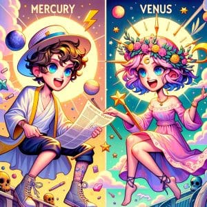 The Influence of Mercury Conjunct Venus in the Natal Chart