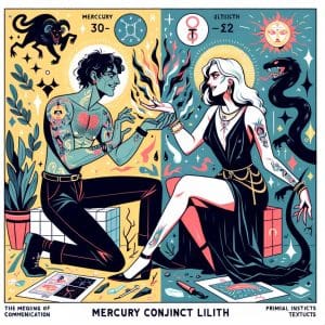 Unveiling Secrets: Mercury Conjunct Lilith Aspect