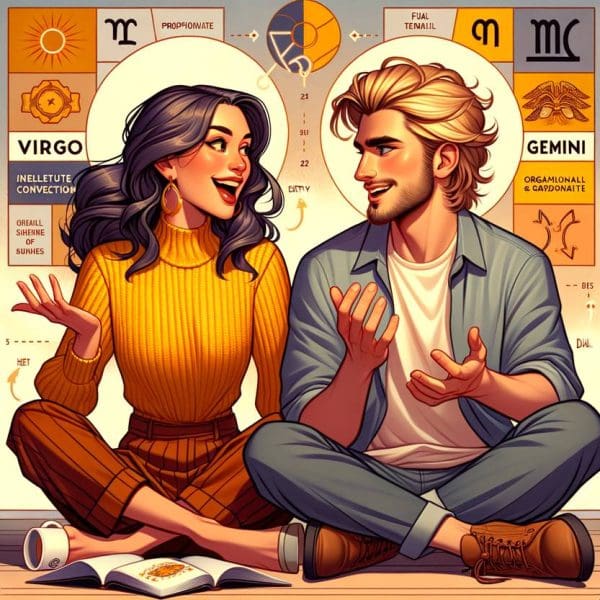 Virgo and Gemini Love Compatibility: Nurturing Intellectual Connection