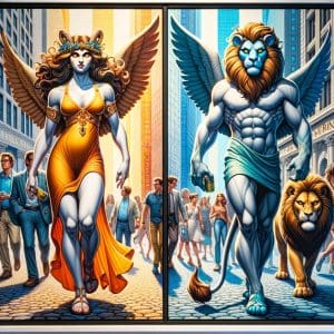 Exploring Mythical Beings in Astrology: Persephone vs the Winged Lion