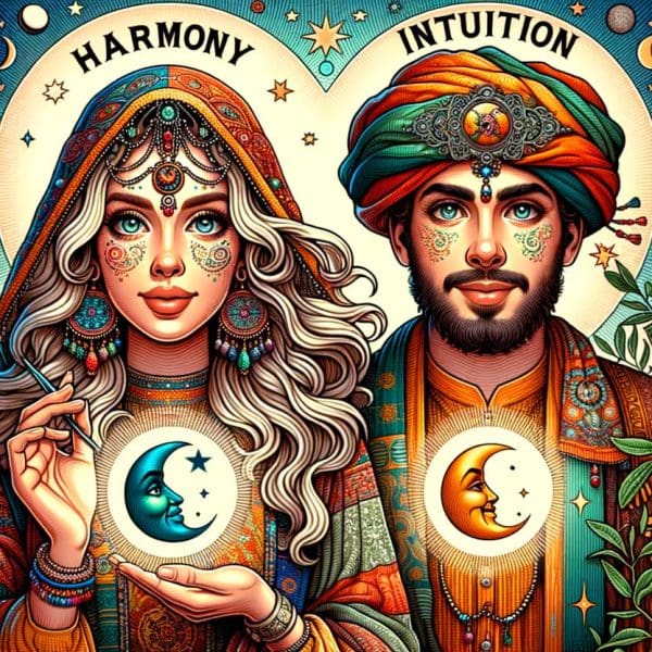 Harmony and Intuition: Exploring Moon BiQuintile Neptune Aspect