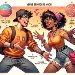 The Cosmic Dance: Understanding How Venus Semisquare Moon Shapes Your Life